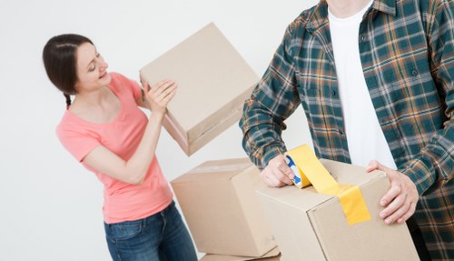 Professional team planning an office removal