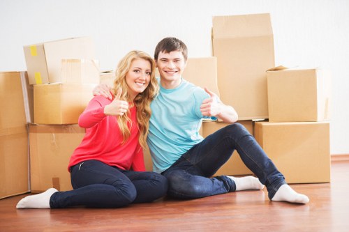 Efficient office moving services by a man with van